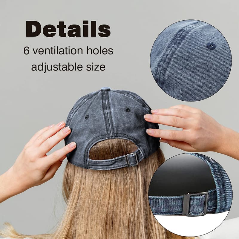 Birthday Gift: Vintage Adjustable Cotton Hiking Cap