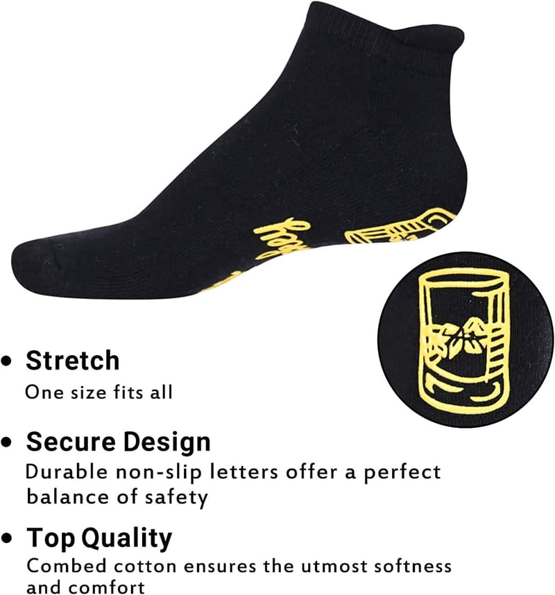 Funny Drink Socks for Men - Novelty Gifts for Drinkers