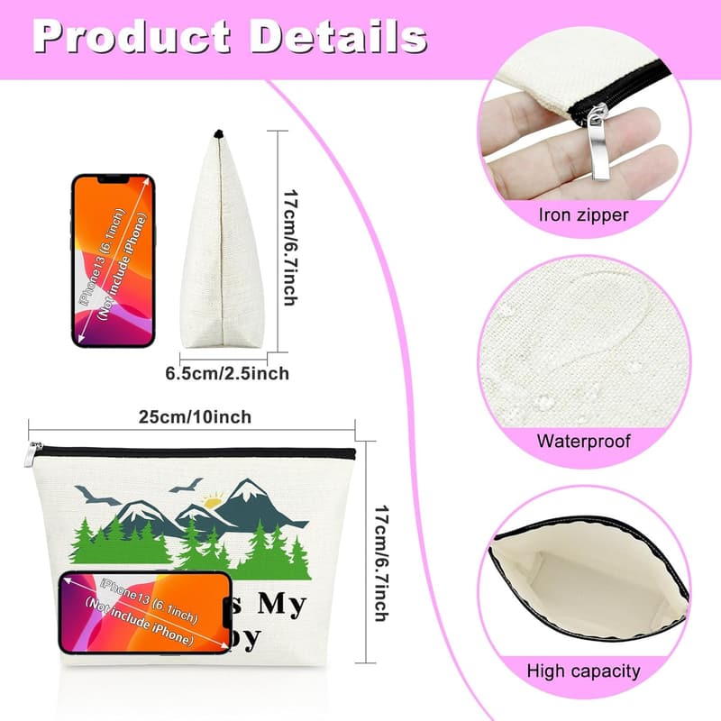 Hiking Makeup Bag for Women - Adventure Gift Pouch