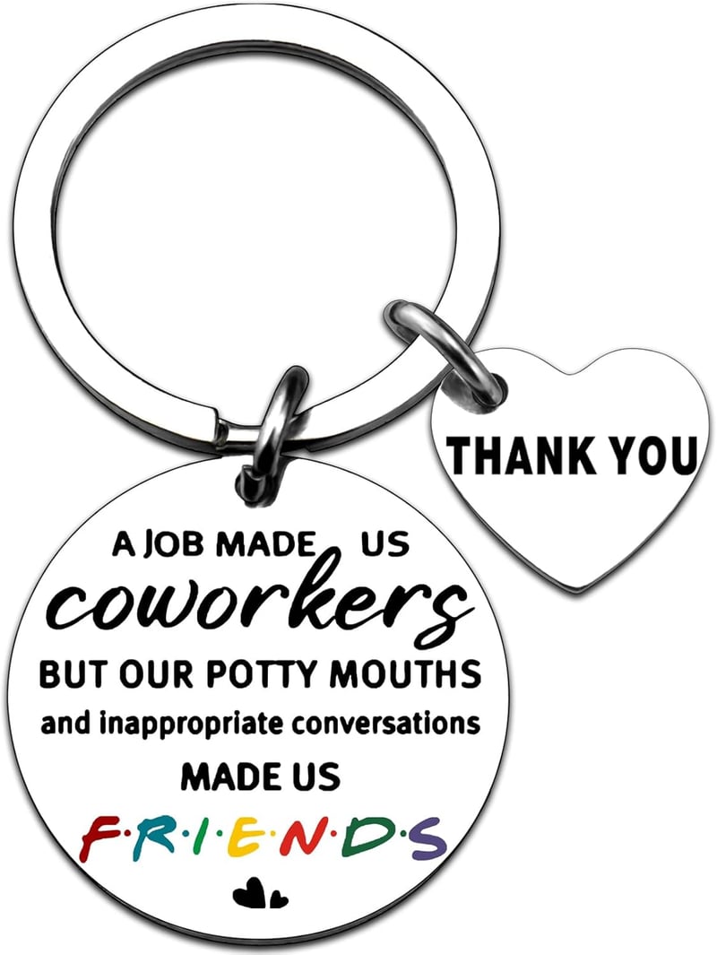 Coworker Appreciation Keychain for Boss's Day & New Job