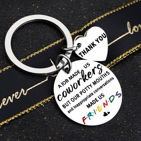 Coworker Appreciation Keychain for Boss's Day & New Job