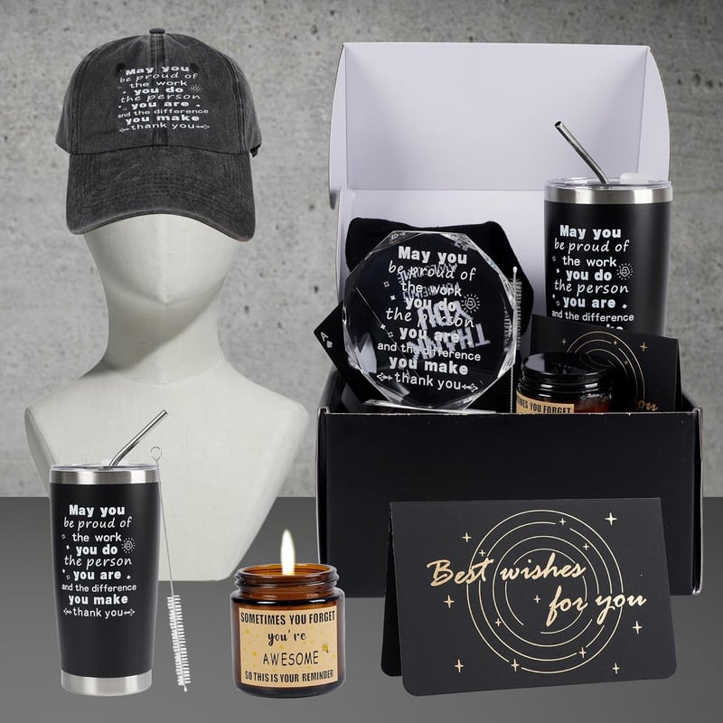 Employee Appreciation Gift Set for Men – 9-Piece Thank You Kit