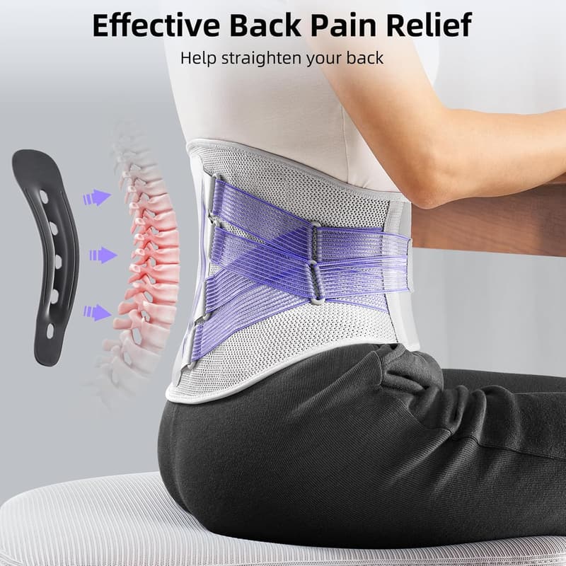 Adjustable Lower Back Brace for Women with Bionic Support