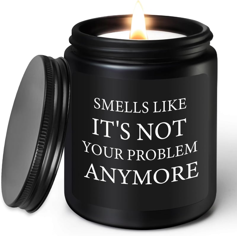 Funny Retirement Sandalwood Candle Gift for Men