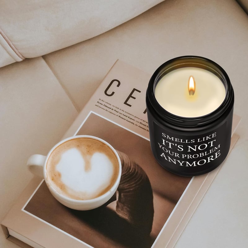 Funny Retirement Sandalwood Candle Gift for Men