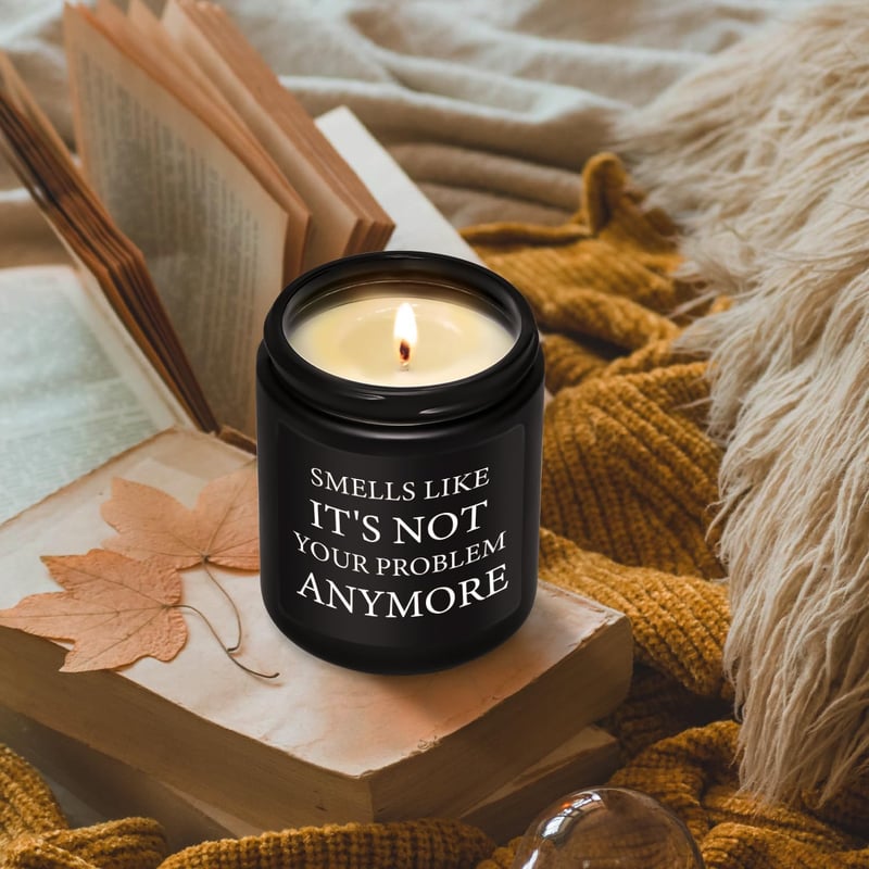 Funny Retirement Sandalwood Candle Gift for Men