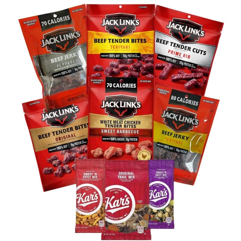 Jerky and Nuts Snack Box