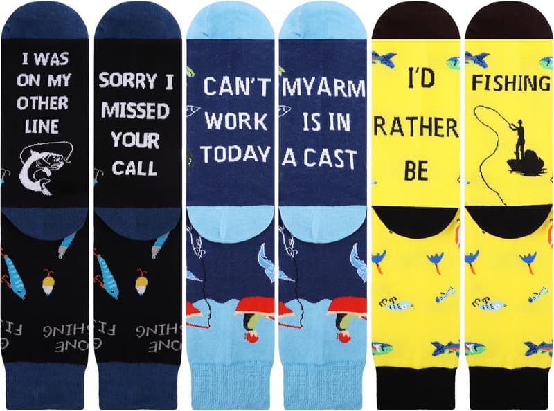 Funny Funky Dress Socks for Men, Great Gift for Dad or Grandpa