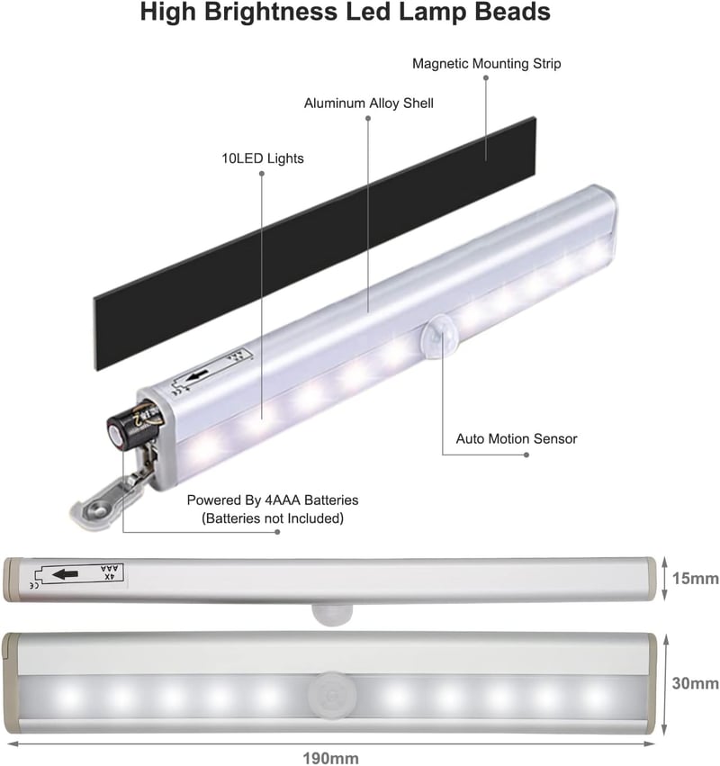 Motion Activated LED Step Lights for RVs (2 Pack)