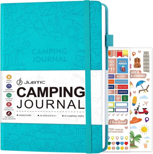 Camping Journal & RV Travel Log Book - Turquoise Adventure Essentials