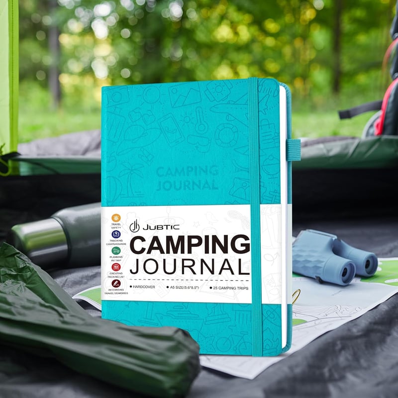 Camping Journal & RV Travel Log Book - Turquoise Adventure Essentials