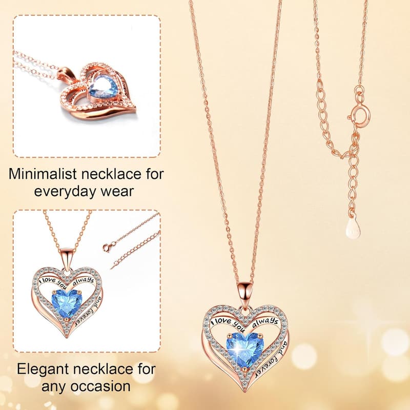 Personalized 925 Sterling Silver Double Core Necklace for Her