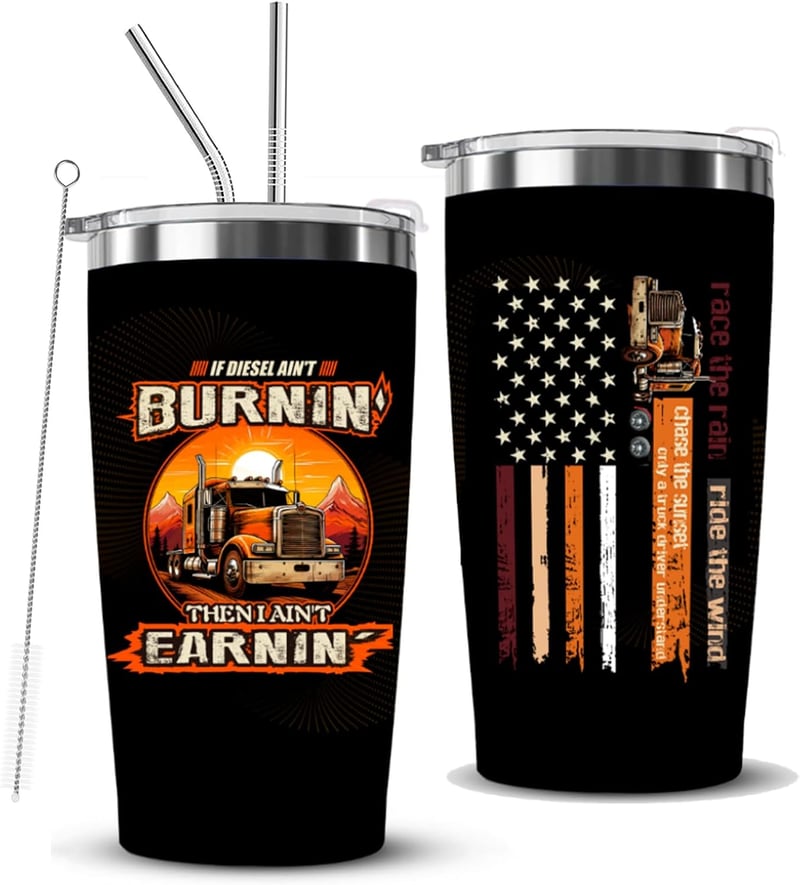 Truck Driver Appreciation 20oz Tumbler - Perfect Gift for Men