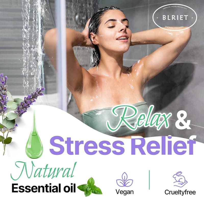 Lavender Aromatherapy Shower Steamers - 8 Pack for Mom