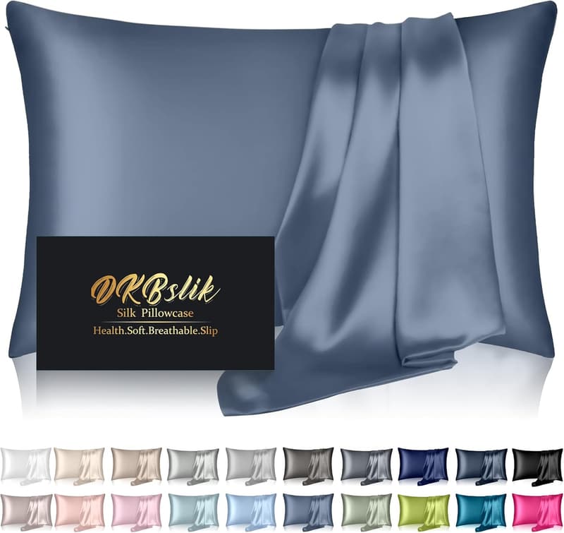 Mulberry Silk Pillowcase - Cooling Anti-Acne Sleep Gift for All