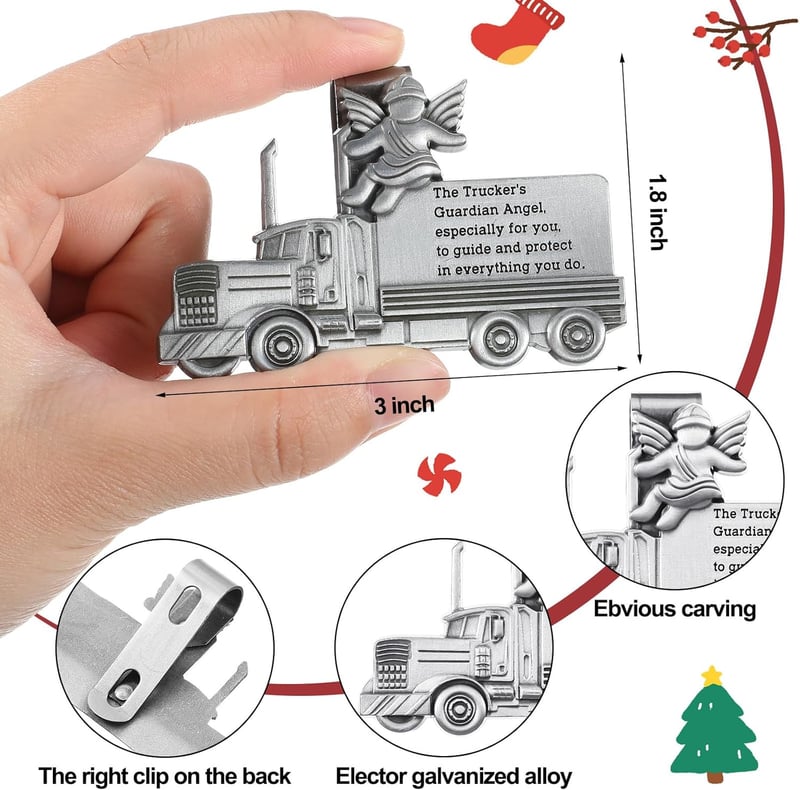 Truck Driver Gift Set - Socks, Visor Clip, Christian Mugs for Men