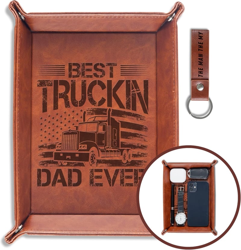 Truck Driver Appreciation Gift: Valet Tray for Dad