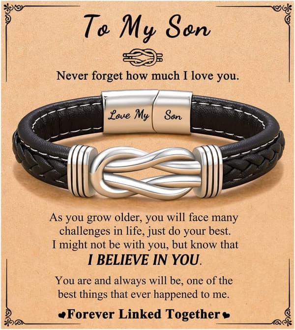Inspirational Bracelet for Boys - Gifts for Birthdays & Graduations