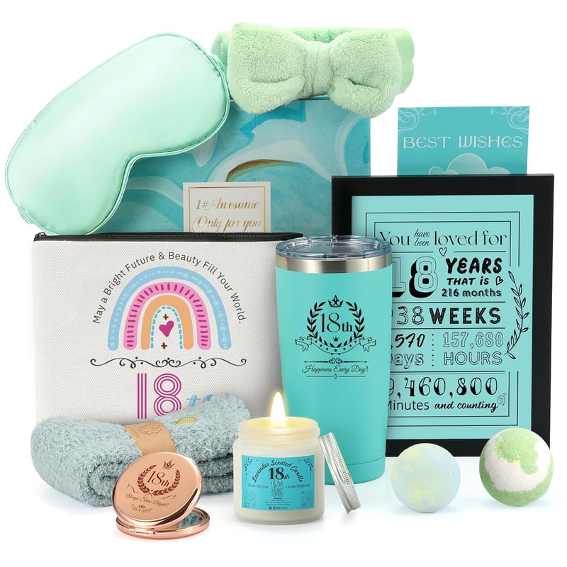 18th Birthday Gift Set for Girls - 11 Unique Items
