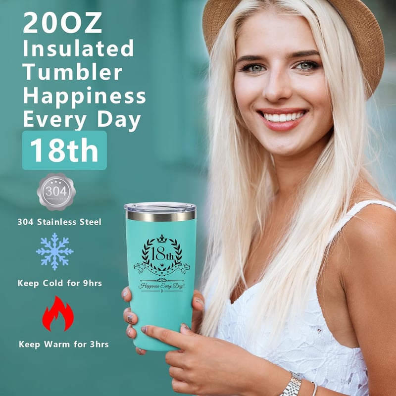 18th Birthday Gift Set for Girls - 11 Unique Items