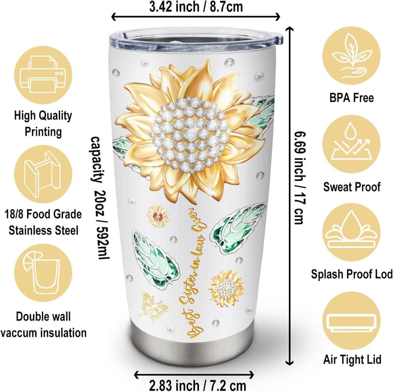 20oz Tumbler - Funny Birthday Gift for Sister-in-Law