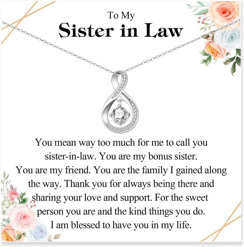 Birthday Infinity Necklace for Women - Perfect Gift for Moms & Sisters