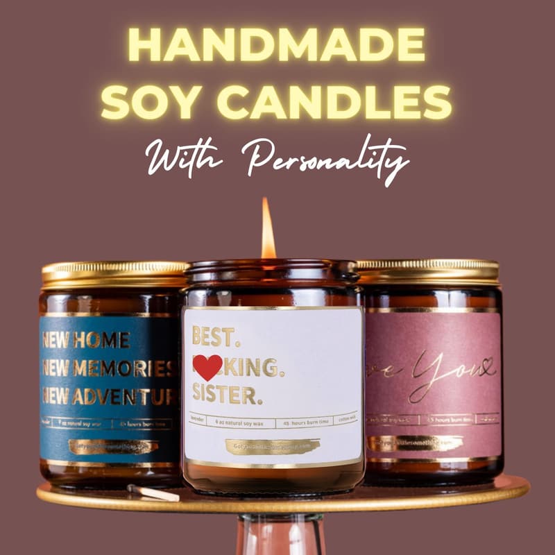 Funny Scented Candle for Sister's Birthday Gift