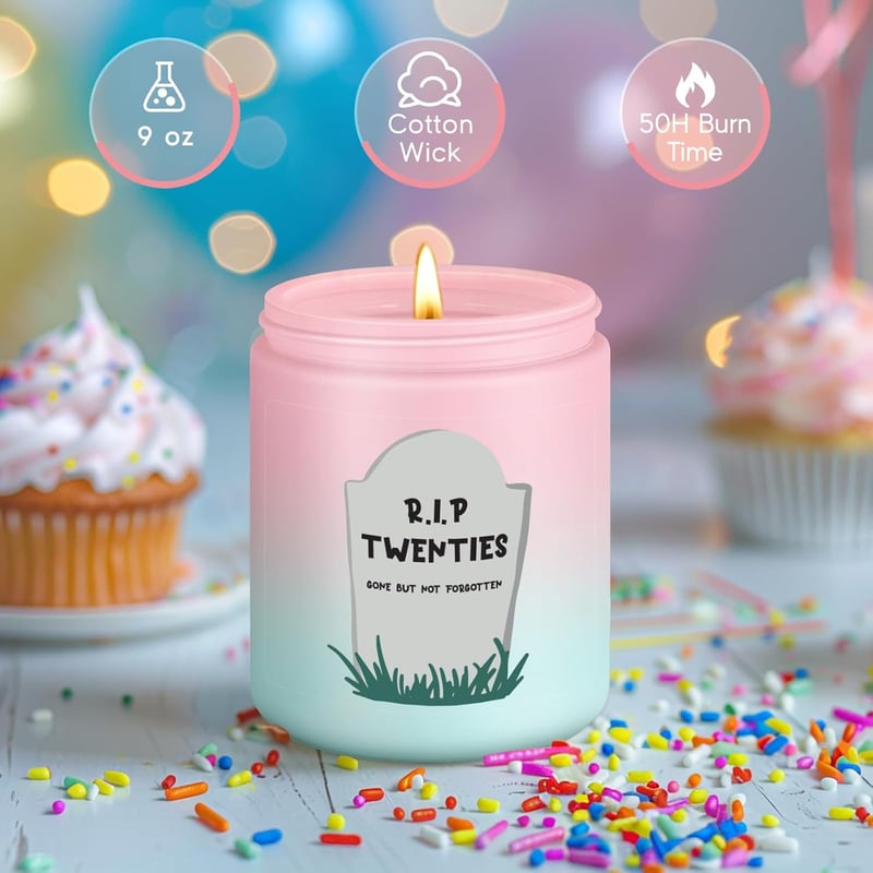 30th Birthday Candle - Unique Gift for Him/Her