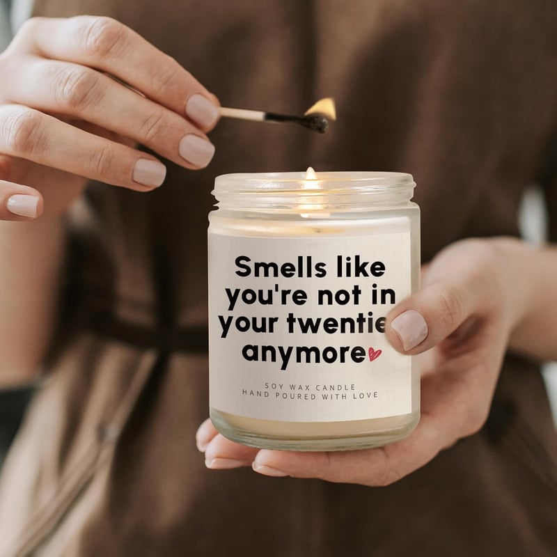 30th Birthday Handmade Lavender Candle for Women & Men