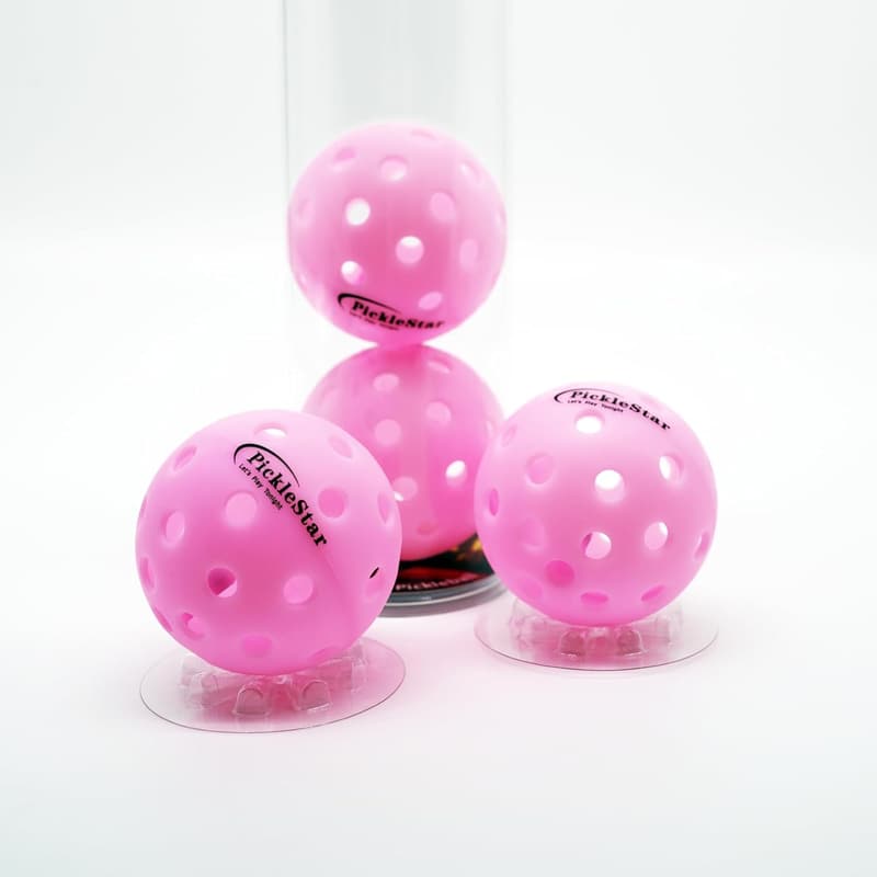 LED Light-Up Pickleball Balls - Glow in The Dark, 4 Pack
