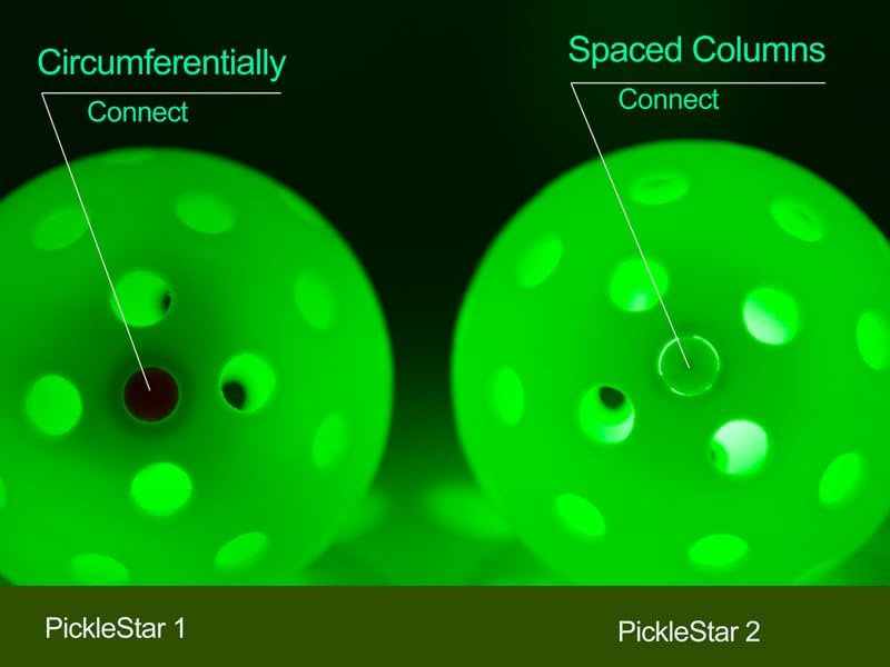Premium LED Pickleball Balls with Long-Life Batteries - 4 Pack