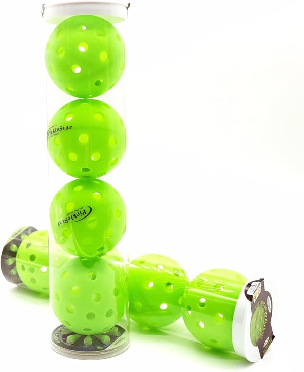 LED Glow in the Dark Pickleball Balls Set - Unique Gift for Fans