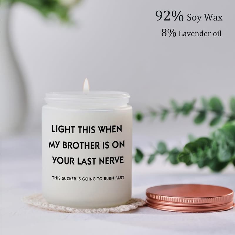 Funny Lavender Candle for Sister-in-Law - Ideal Gift for Any Occasion