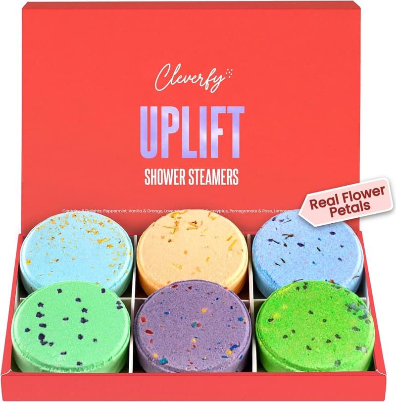 Aromatherapy Shower Steamers for Stress Relief – 6 Tablets