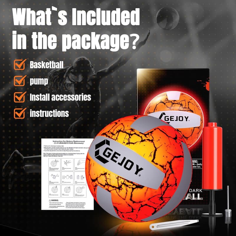 LED Glow-in-the-Dark Basketball - Perfect Gift for Sports Enthusiasts