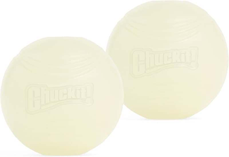 Chuckit! Glow in the Dark Dog Balls - Pack of 2 Medium