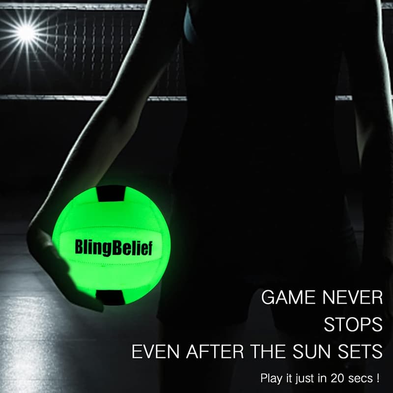 Glow-in-the-Dark Sports Balls Set for Recreational Use