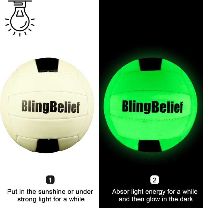 Glow-in-the-Dark Sports Balls Set for Recreational Use