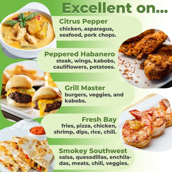 Grilling Gift Set: 5 Organic Seasoning Samplers for Men