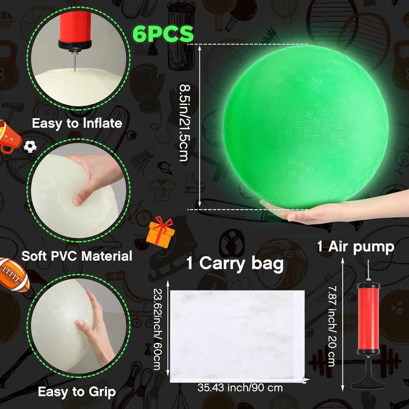 Glow in the Dark Kickballs - 8.5