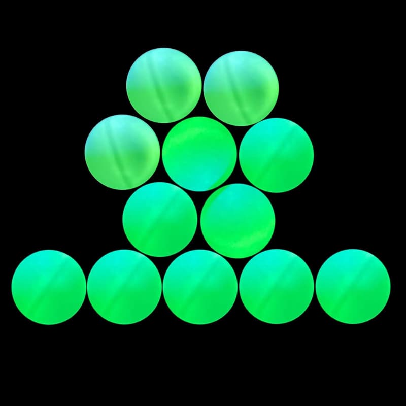 3-Star Colored Ping Pong Balls - 12 Pack for Games & Practice