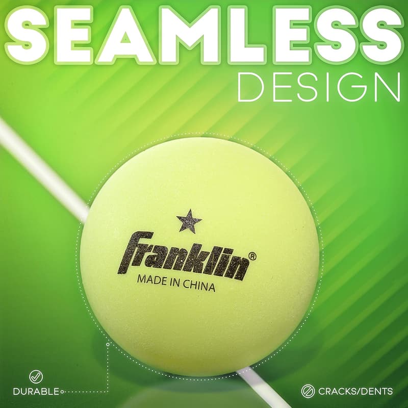 Glow in The Dark 40mm Ping Pong Balls - 6 Pack