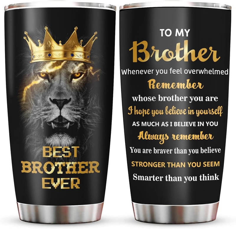 Christmas Gifts for Brother | Funny 20oz Coffee Tumbler