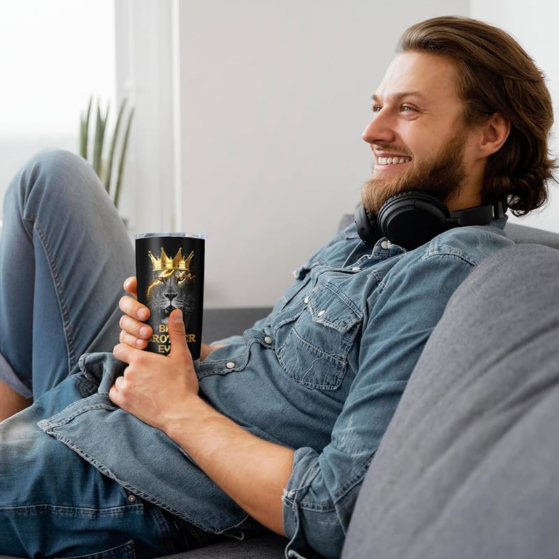 Christmas Gifts for Brother | Funny 20oz Coffee Tumbler