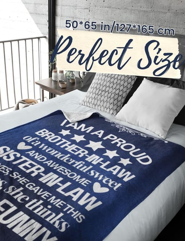 Funny Flannel Blanket for Brother-in-Law - Perfect Birthday Gift