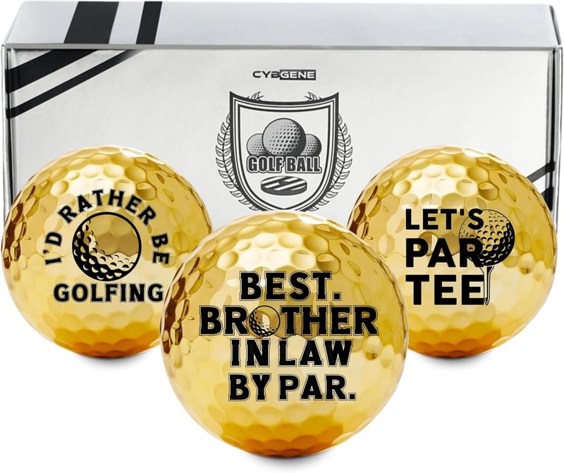 Golf Gift Set for Brother-in-Law - Unique Colored Golf Balls