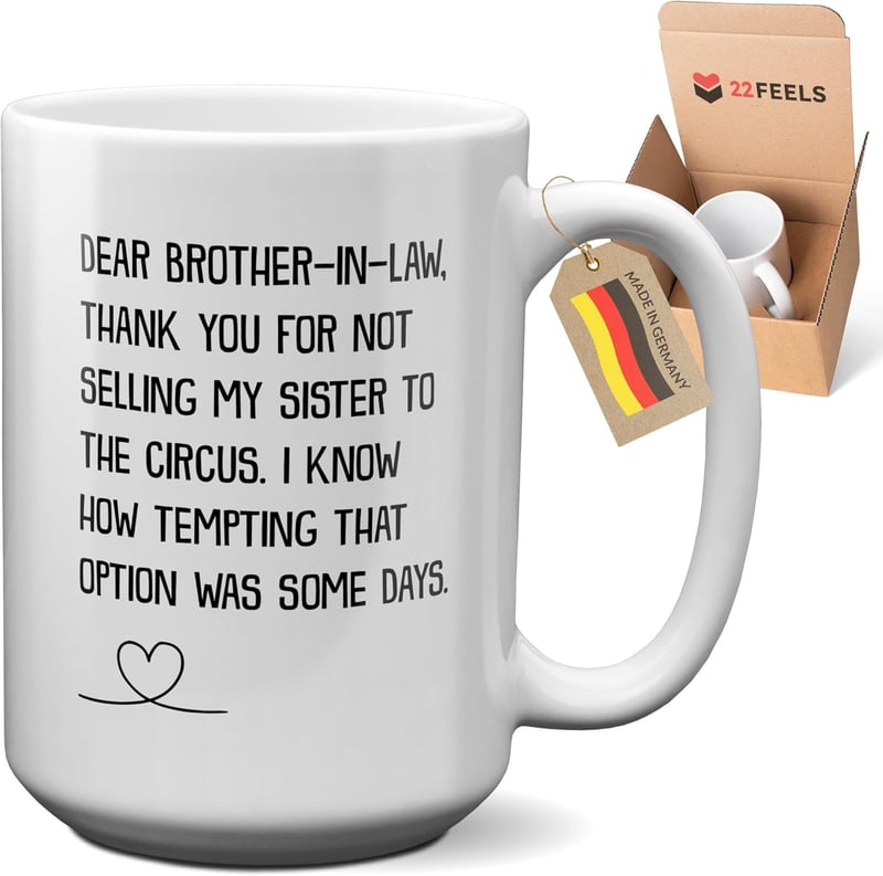 Funny Brother-in-Law Coffee Mug - Wedding & Engagement Gift (15oz)