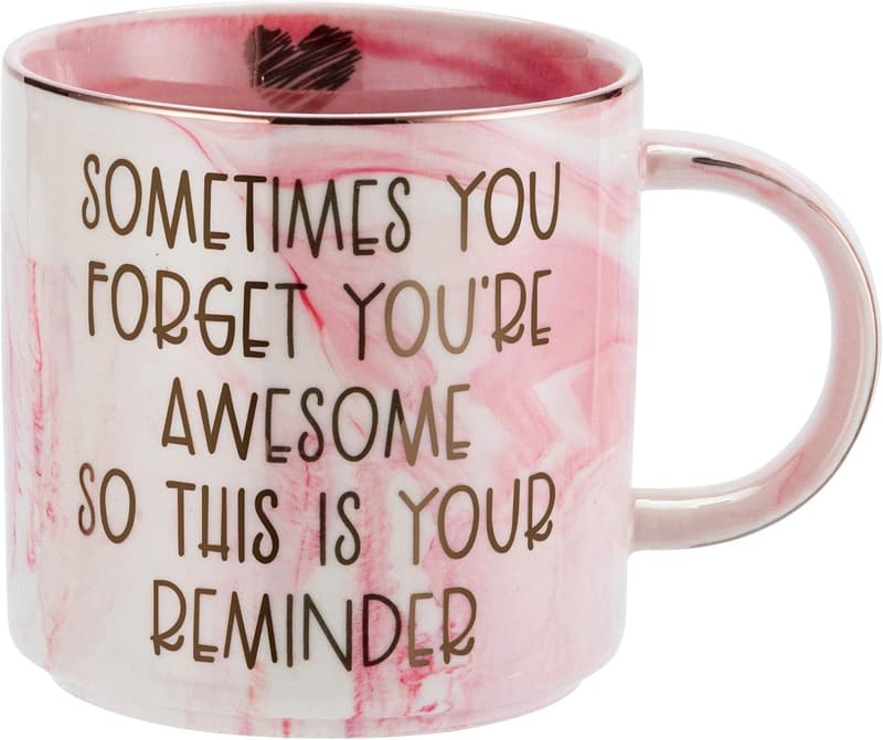 Inspirational Ceramic Coffee Cup for Women - Thank You Gift