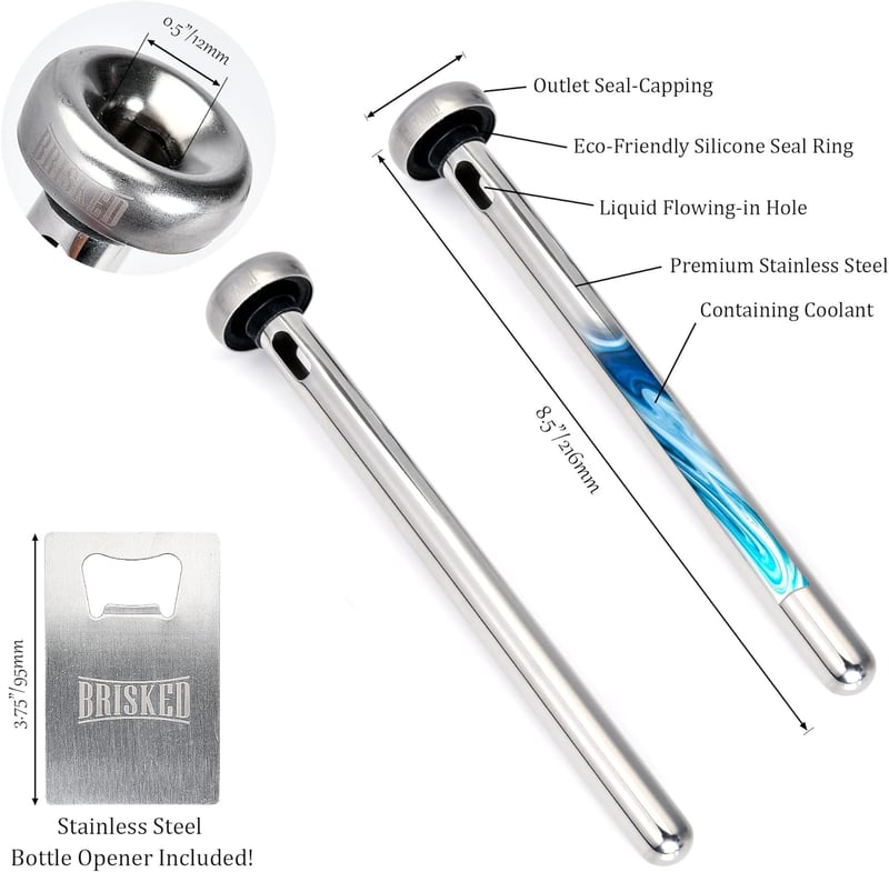 Stainless Steel Beer Chiller Sticks | Perfect for Men’s Birthdays