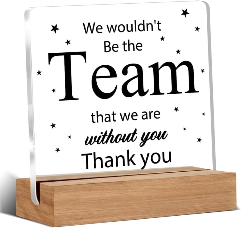 Boss Day Desk Plaque - Employee Appreciation Gift for Leaders